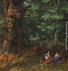 Rest on the Flight to Egypt [detail 1] by Jan the elder Brueghel